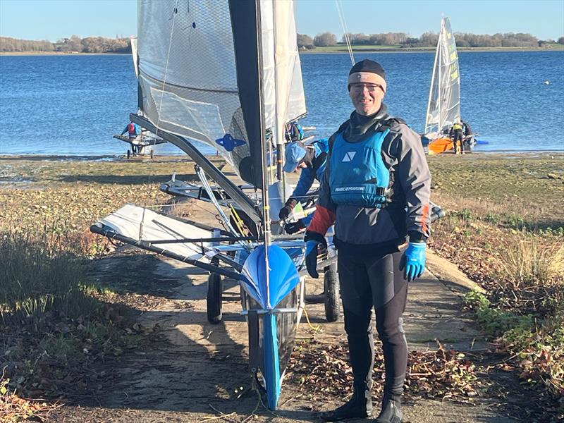 International Moth Lowrider Inlands 2025 - Franglaisman David Balkwill travelled from SNO Nantes to compete photo copyright John Butler taken at Grafham Water Sailing Club and featuring the International Moth class