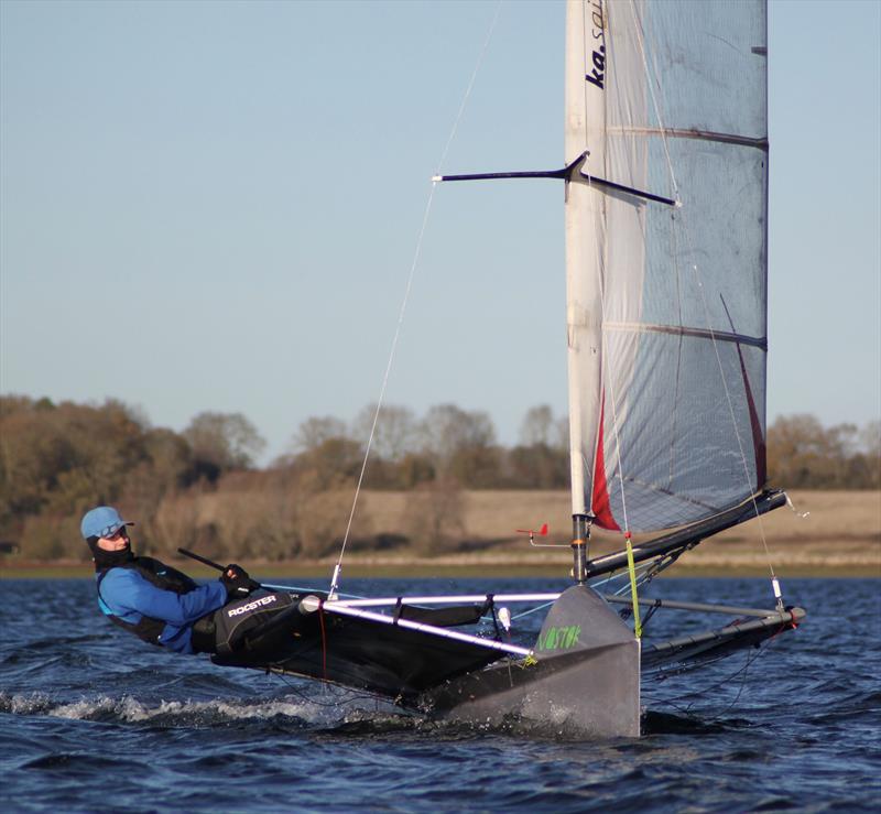 International Moth Lowrider Inlands 2025 - Henry Walker - Axeman 7 photo copyright Tom Foxall taken at Grafham Water Sailing Club and featuring the International Moth class