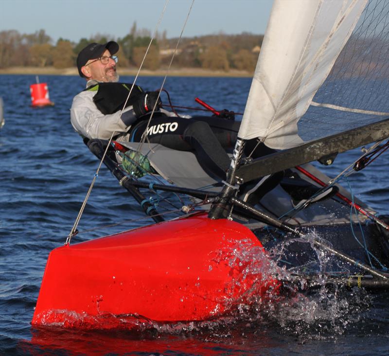 International Moth Lowrider Inlands 2025 - James Clancy's Ghoul  photo copyright Tom Foxall taken at Grafham Water Sailing Club and featuring the International Moth class