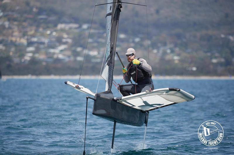 2026 Australian International Moth Open National Championships day 4 photo copyright Shane Baker taken at McCrae Yacht Club and featuring the International Moth class