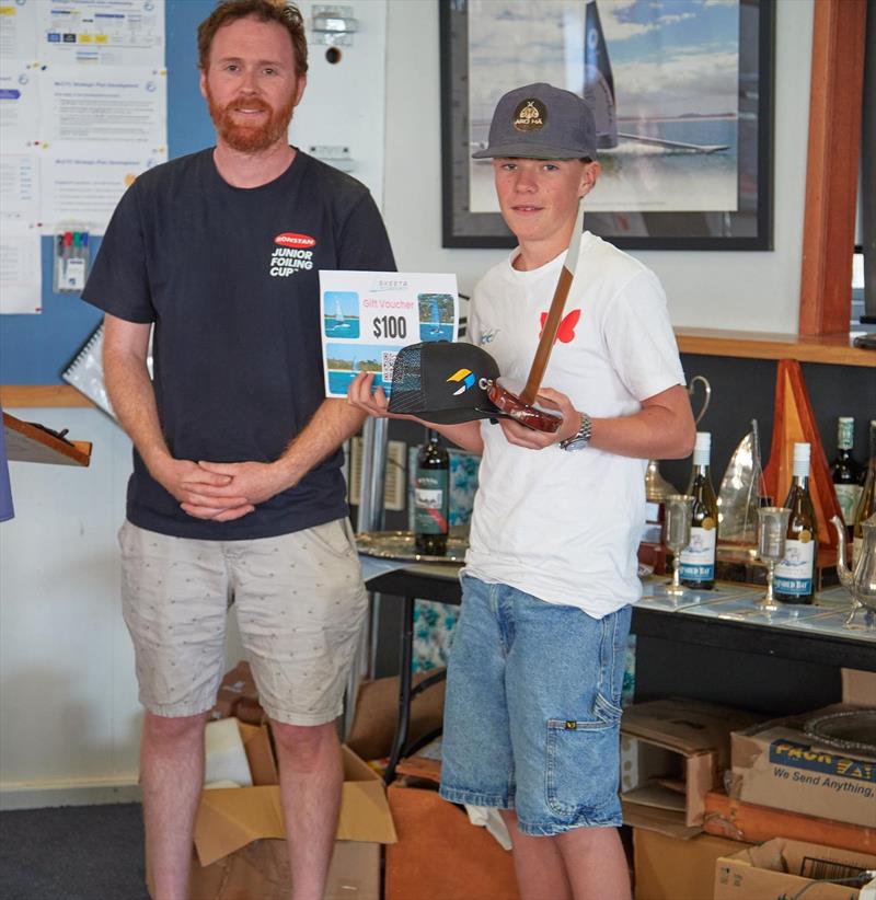 2026 Australian International Moth Open National Championships prizegiving photo copyright Shane Baker taken at McCrae Yacht Club and featuring the International Moth class