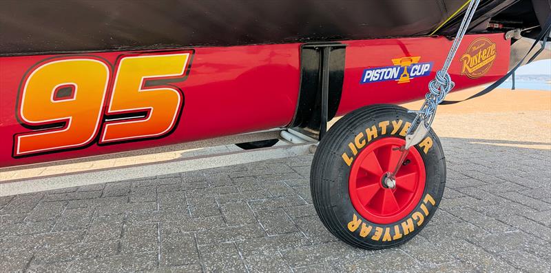Lightning McQueen decals on Grant Blake's Moth - photo © Mark Jardine