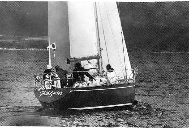 Pathfinder heads up the Derwent. - photo © Sydney Hobart archives