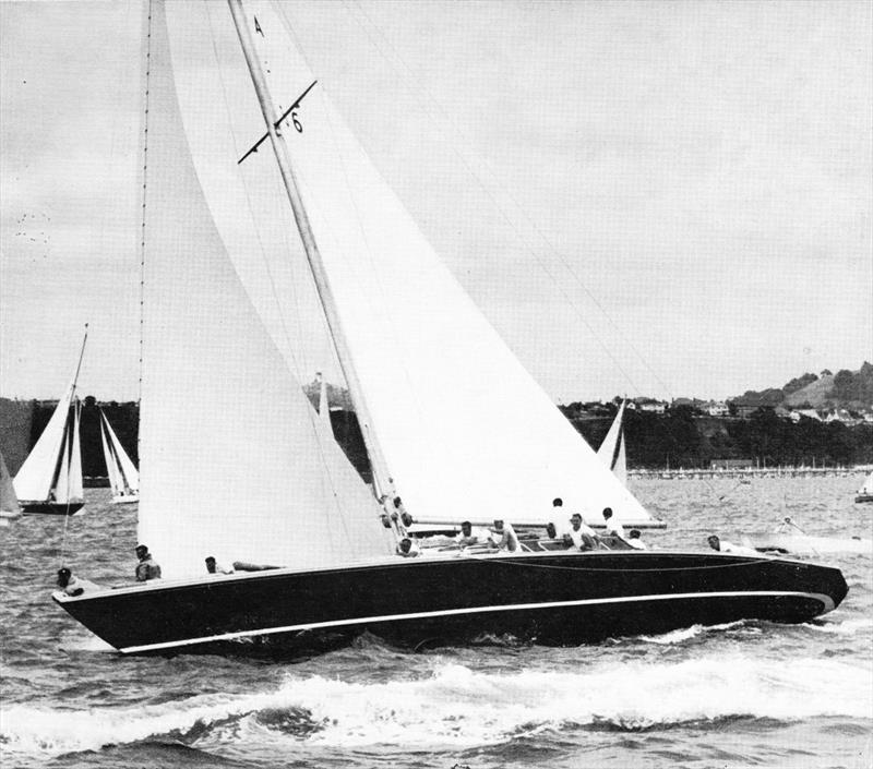 Infidel - now Ragtime Sailing - on the Waitemata Harbour in 1966 - photo © Sea Spray