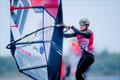 Sophia Meyer foiled first-class across the stormy Kiel Fjord and is second best at the iQFOiL Games after three days at Kieler Woche
