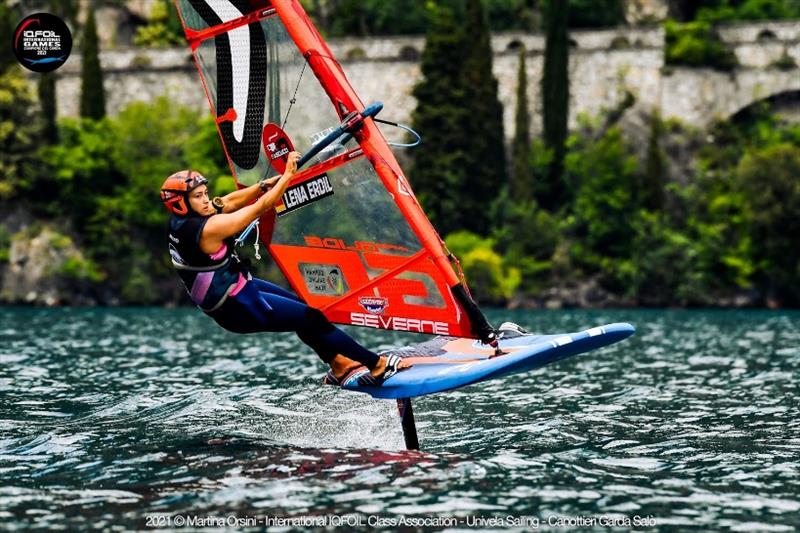 Lena Erdil finished seventh on Lake Garda photo copyright Martina Orsini / International iQFoil Class Association / Univela Sailing taken at  and featuring the iQFoil class