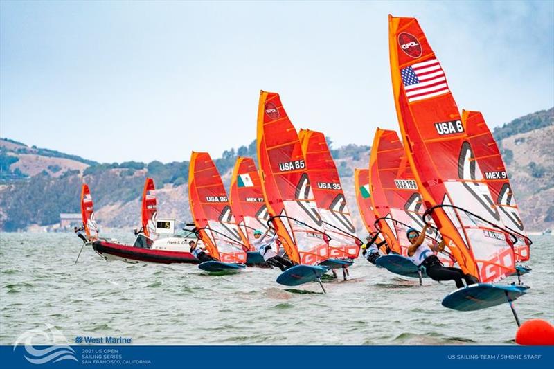2021 West Marine US Open Sailing San Francisco photo copyright Simone Staff photography taken at San Francisco Yacht Club and featuring the iQFoil class