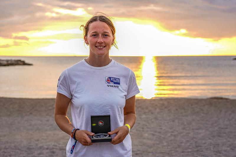 Silver for Islay Watson at the 2021 iQFOIL Europeans in Marseille - photo © Richard Aspland / British Sailing Team