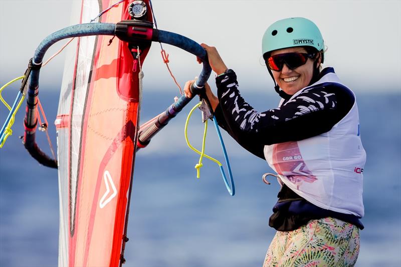 Pilar Madrid (ESP) on day 1 of the iQFoil International Games Act 1 at Lanzarote - photo © Sailing Energy