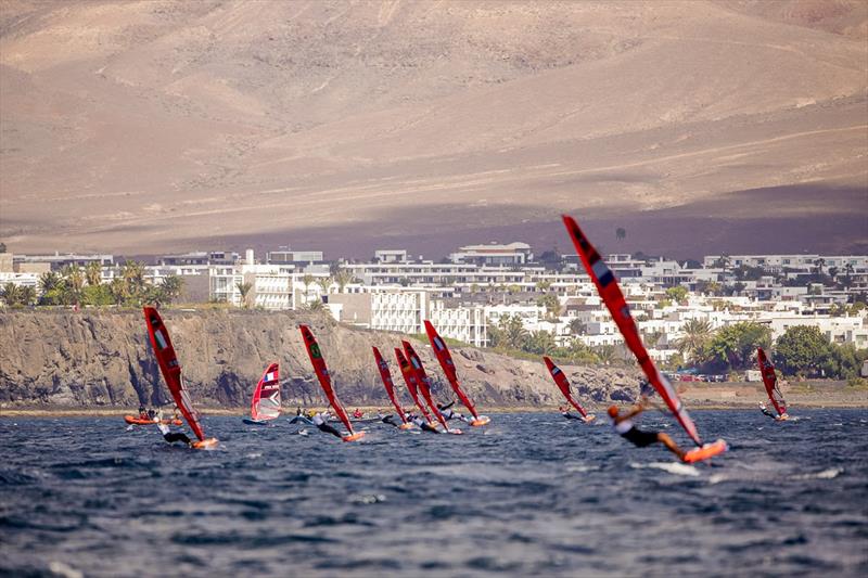 iQFoil International Games Act 1 at Lanzarote day 1 photo copyright Sailing Energy taken at  and featuring the iQFoil class