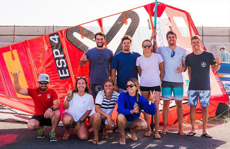 Spanish team - Lanzarote International Regatta photo copyright Sailing Energy taken at  and featuring the iQFoil class