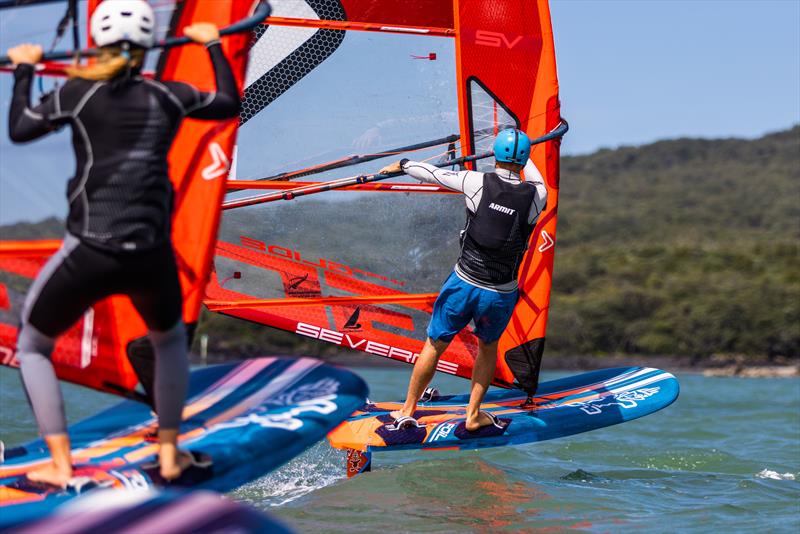 Josh Armit training off Wakatere BC ahead of the Oceanbridge NZL Sailing Regatta - February 2022 - photo © Adam Mustill Photography