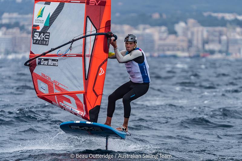 Grae Morris racing on the IQFoil at Princess Sofia Trophy photo copyright Beau Outteridge taken at  and featuring the iQFoil class