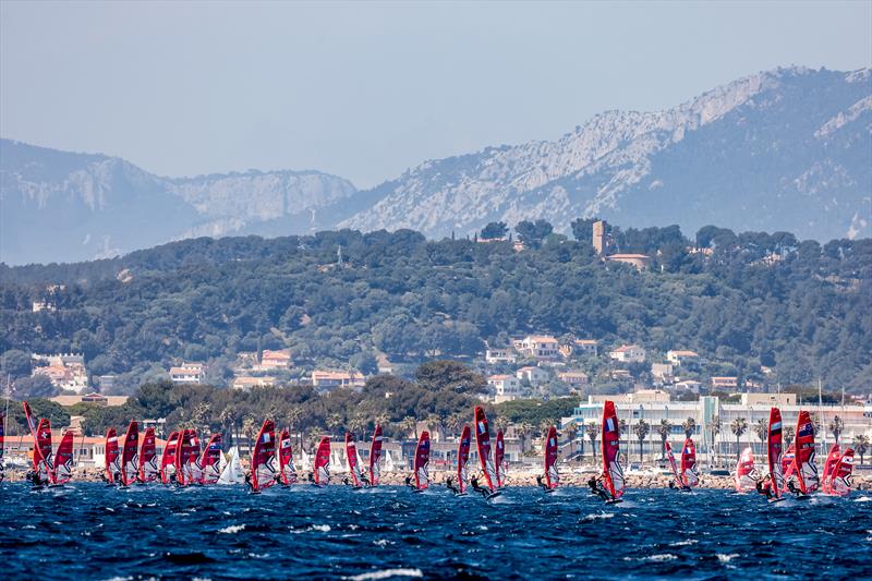 53rd Semaine Olympique Française de Hyères day 1 photo copyright FFVoile / Sailing Energy taken at COYCH Hyeres and featuring the iQFoil class