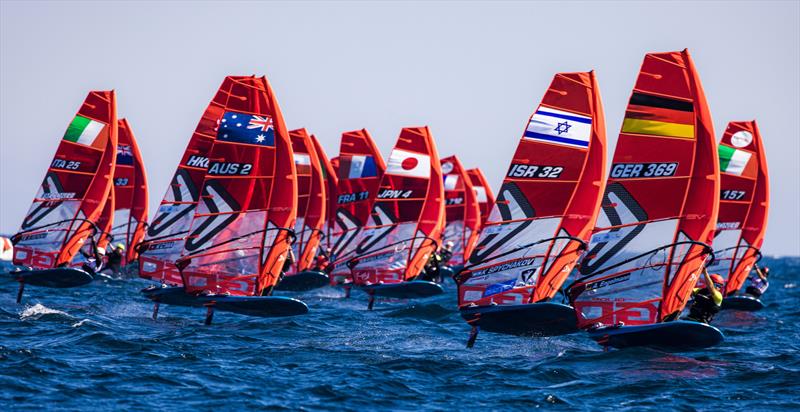 iQFoil - Day 2 - 53rd Semaine Olympique Francais, Hyeres - April 2022 - photo © Sailing Energy / FFVOILE