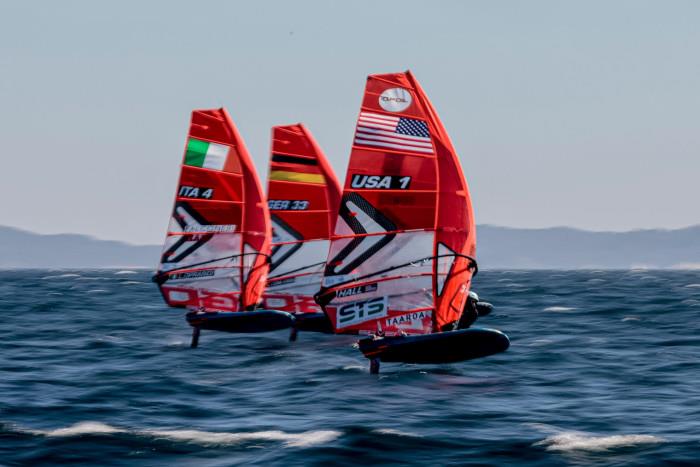 iQFoil - Day 2 - 53rd Semaine Olympique Francais, Hyeres - April 2022 - photo © Sailing Energy / FFVOILE