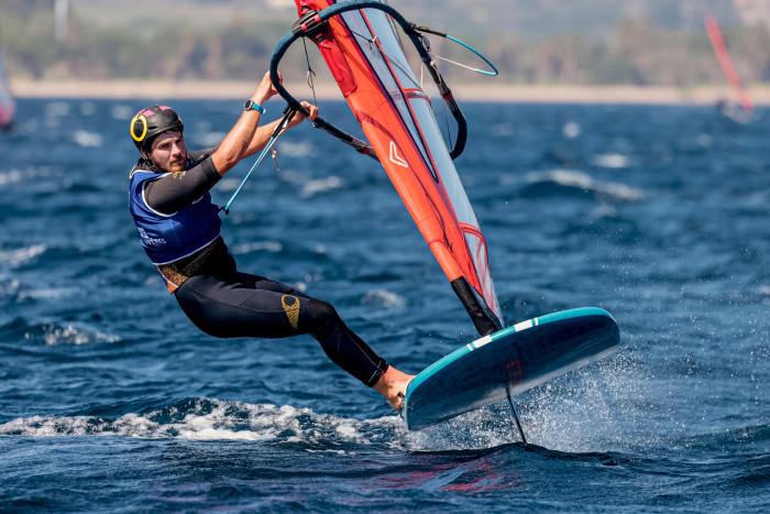 iQFoil - Day 2 - 53rd Semaine Olympique Francais, Hyeres - April 2022 photo copyright Sailing Energy / FFVOILE taken at  and featuring the iQFoil class