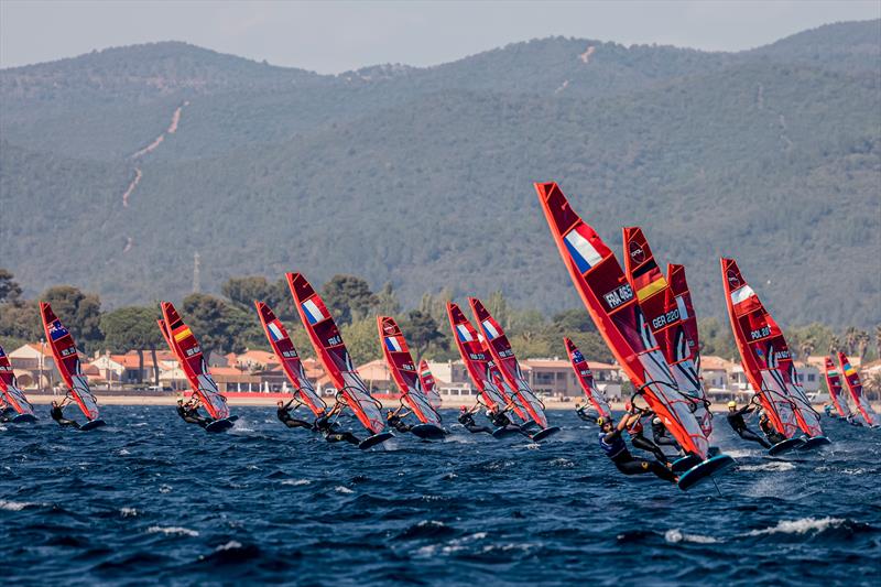Men's iQFOil - Day 3 - 53rd Semaine Olympique Francais, Hyeres photo copyright Sailing Energy / FFVOILE taken at  and featuring the iQFoil class