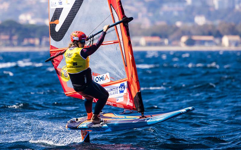 Women's iQFOil - Day 3 - 53rd Semaine Olympique Francais, Hyeres photo copyright Sailing Energy / FFVOILE taken at  and featuring the iQFoil class