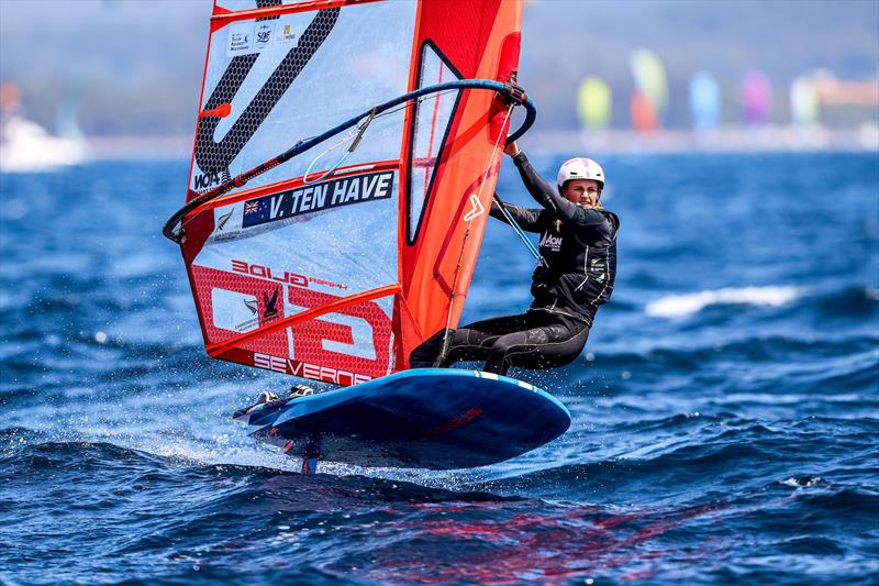 Veerle ten Have (NZL) - iQFoil - Day 4 - NZL Sailing Team - Semaine Olympique Française de Hyères - April 2022 photo copyright Sailing Energy/FFVoile taken at  and featuring the iQFoil class