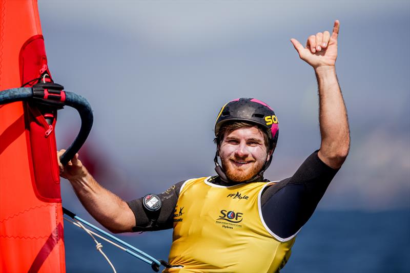 Men's iQFOil gold for Nicolas Goyard (FRA) in the 53rd Semaine Olympique Francais, Hyeres photo copyright Sailing Energy / FFVOILE taken at COYCH Hyeres and featuring the iQFoil class