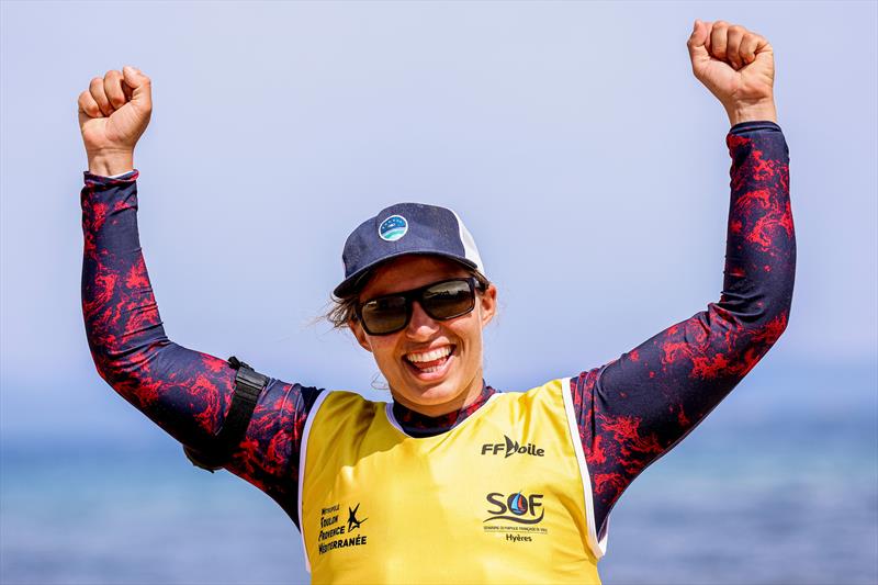 Women's iQFOil gold for Hélène Noesmoen in the 53rd Semaine Olympique Francais, Hyeres - photo © Sailing Energy / FFVOILE