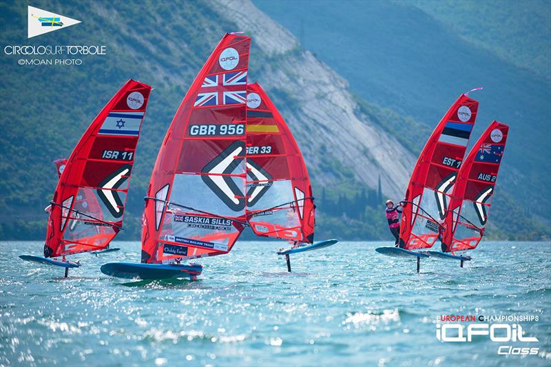 Natasha Bryant on Day 5 - iQFOiL European Championships photo copyright Moan Photos taken at Circolo Vela Torbole and featuring the iQFoil class