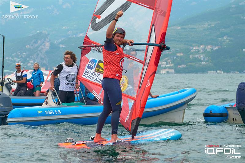 iQFoil European Championships at Lake Garda - Final Day photo copyright Moan Photo taken at Circolo Surf Torbole and featuring the iQFoil class