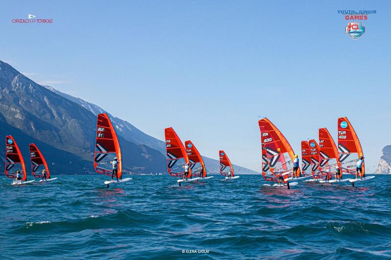 iQFoil Youth and Junior International Games in Torbole - Day 4 photo copyright Elena Giolai taken at Circolo Surf Torbole and featuring the iQFoil class