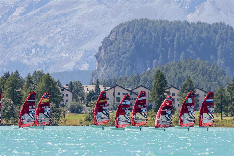 Foiling spectacle at Silvaplana, 2022 photo copyright Sailmon taken at  and featuring the iQFoil class