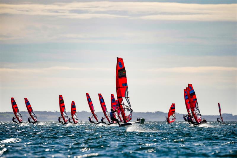 2022 iQFOiL World Championships at Brest, France - Day 4 photo copyright Eric Bellande taken at  and featuring the iQFoil class