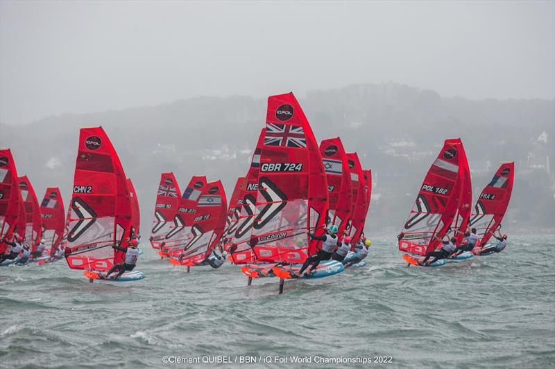 2022 iQFOiL World Championships at Brest, France - Day 5 photo copyright Clement Quibel taken at  and featuring the iQFoil class