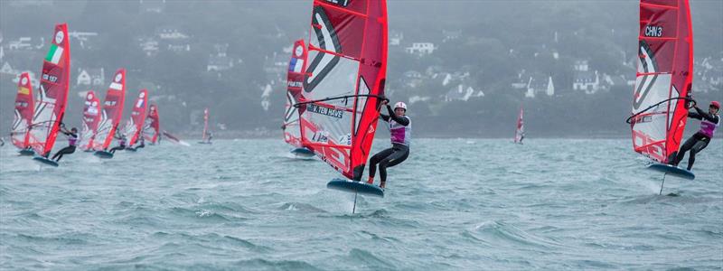 Veerle ten Have - iQFoil world championships in Brest - October 2022 photo copyright iQFoil Worlds  taken at Wakatere Boating Club and featuring the iQFoil class