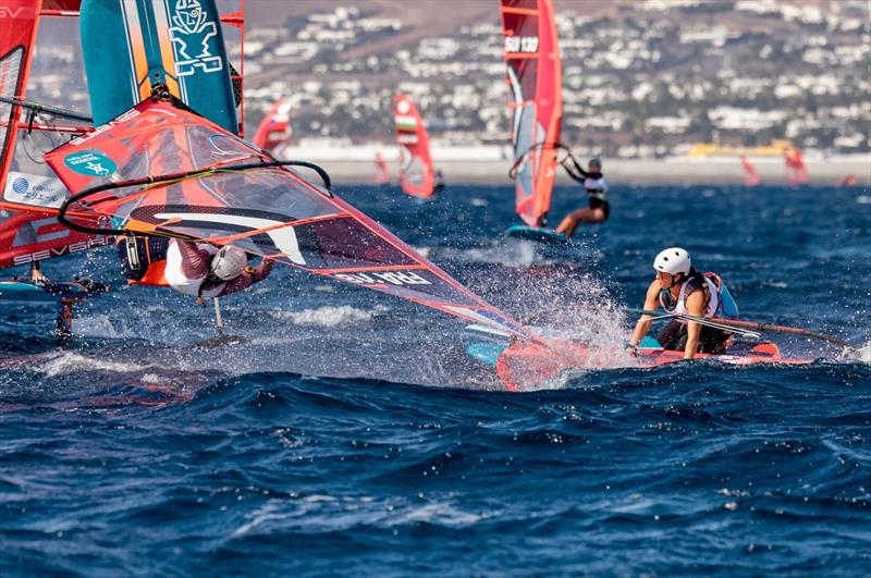 iQFOiL Lanzarote International Games day 4 photo copyright Sailing Energy taken at Lanzarote Sailing Center and featuring the iQFoil class