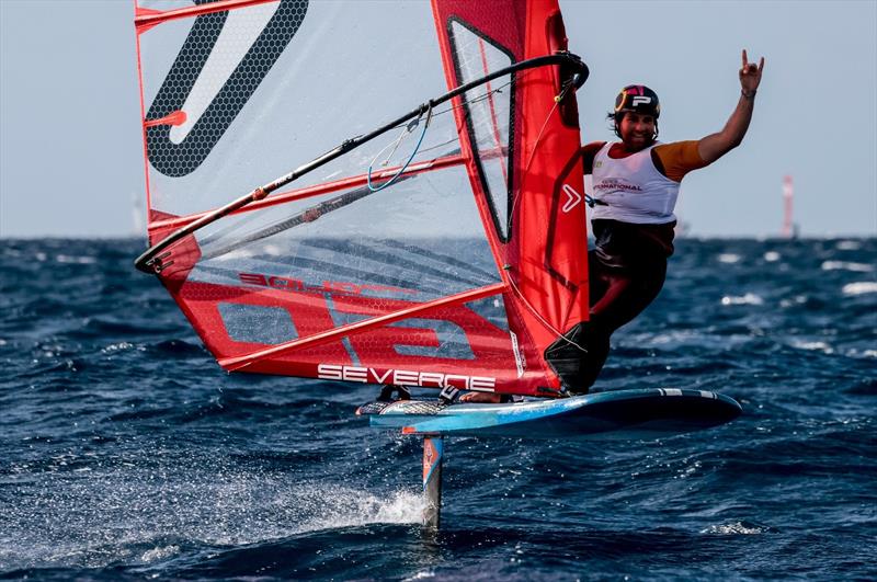 iQFOiL Lanzarote International Games day 4 photo copyright Sailing Energy taken at Lanzarote Sailing Center and featuring the iQFoil class