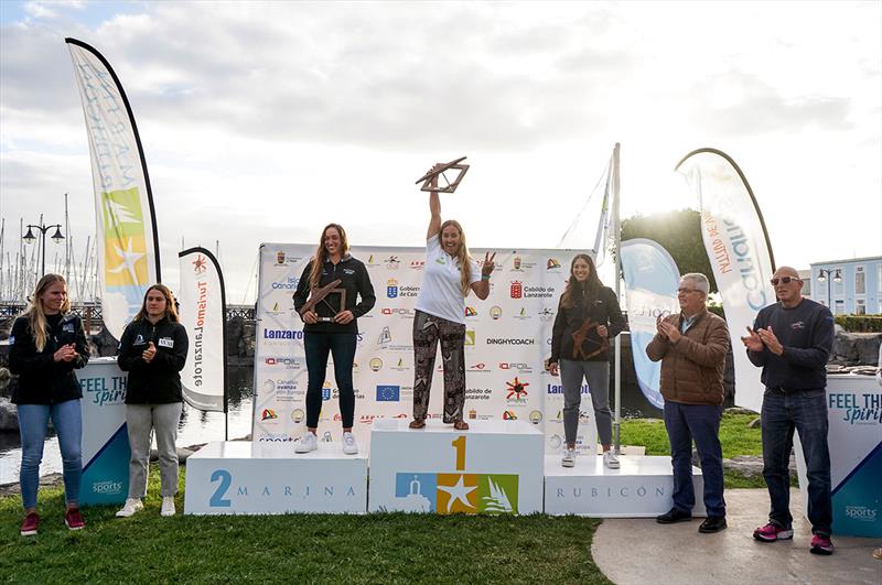 Women podium - iQFOiL Lanzarote International Games 2023 - photo © Sailing Energy