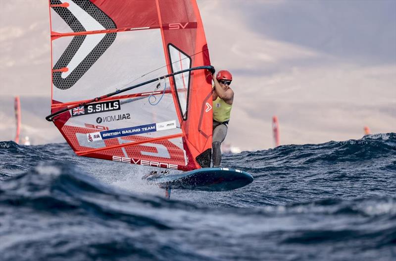 Sam Sills dominated the opening round of the iQFOiL Games in Lanzarote photo copyright Sailing Energy / iQFOiL Class taken at  and featuring the iQFoil class