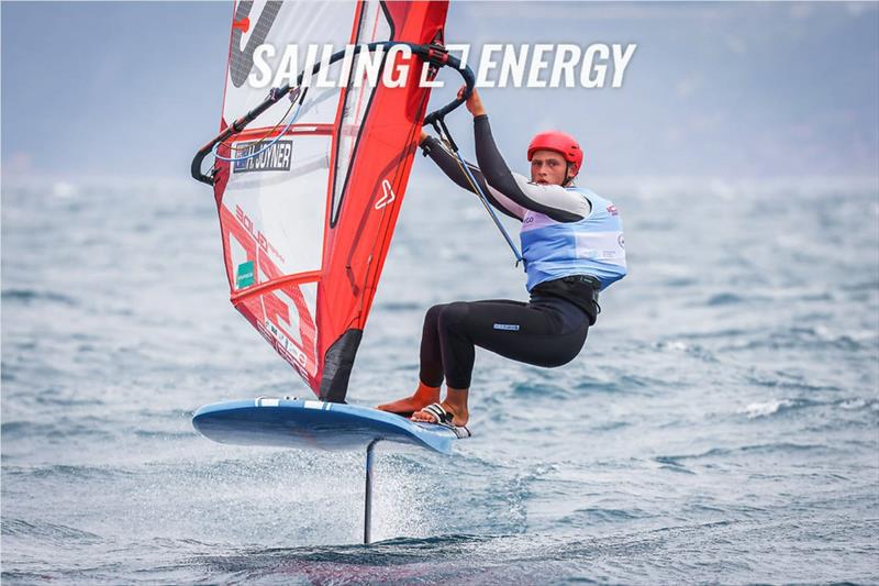 Harry Joyner on day 1 of the iQFOiL Europeans in Patras, Greece - photo © Sailing Energy