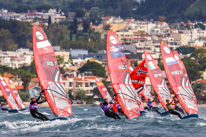 Veerle ten Have (NZL) - Day 2 - iQFOiL Europeans in Patras, Greece, May 2023 - photo © Sailing Energy