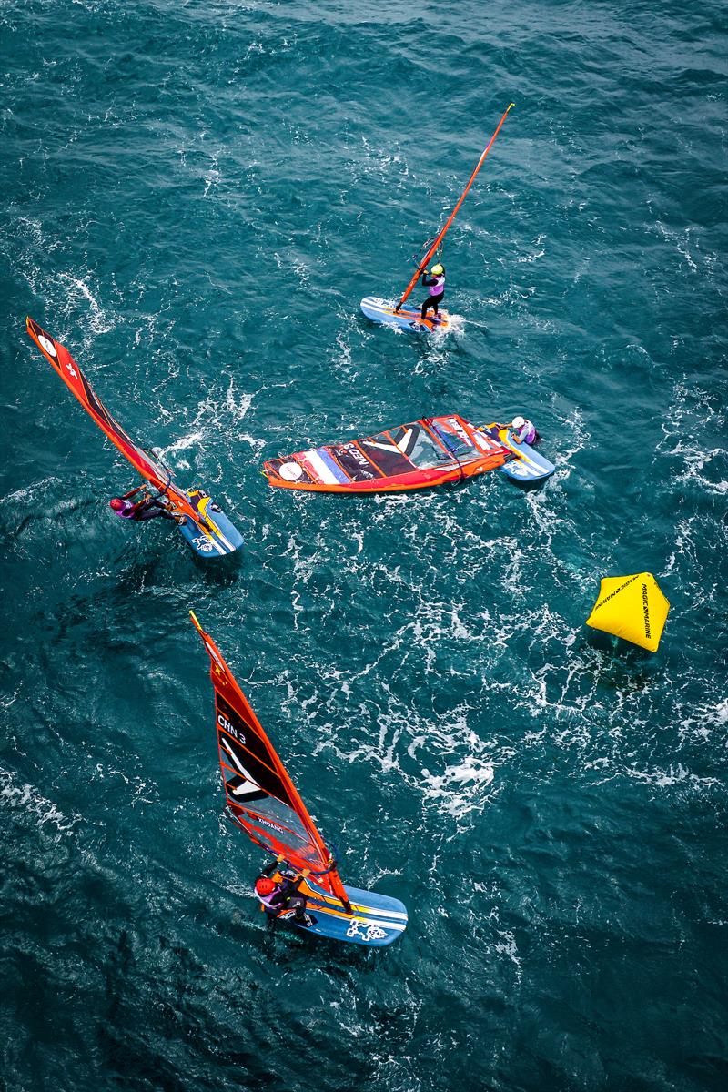 Day 3 - iQFOiL Europeans in Patras, Greece, May 2023 photo copyright Sailing Energy taken at  and featuring the iQFoil class