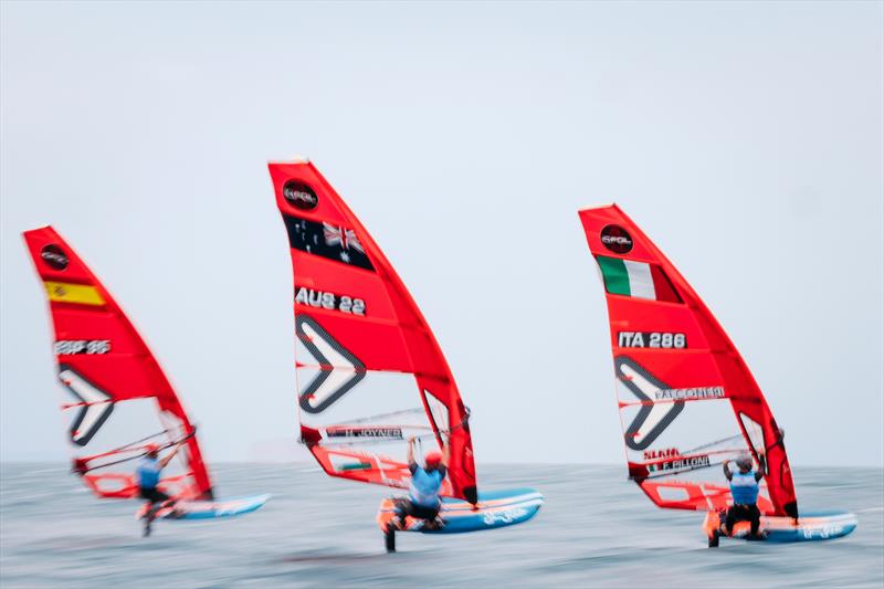 Harry Joyner during the iQFOiL Europeans photo copyright Sailing Energy taken at  and featuring the iQFoil class