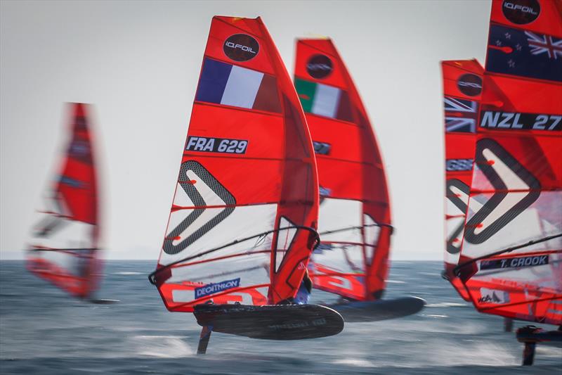 Thomas Crook (NZL) - Day 4 - iQFOiL Europeans in Patras, Greece, May 2023 - photo © Sailing Energy