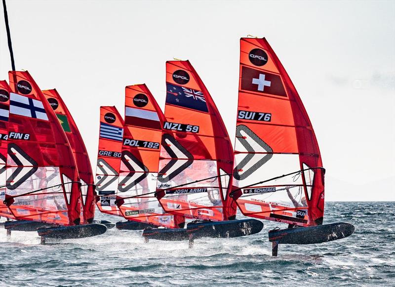 Josh Armit (NZL)- Day 4 - iQFOiL Europeans in Patras, Greece, May 2023 - photo © Sailing Energy