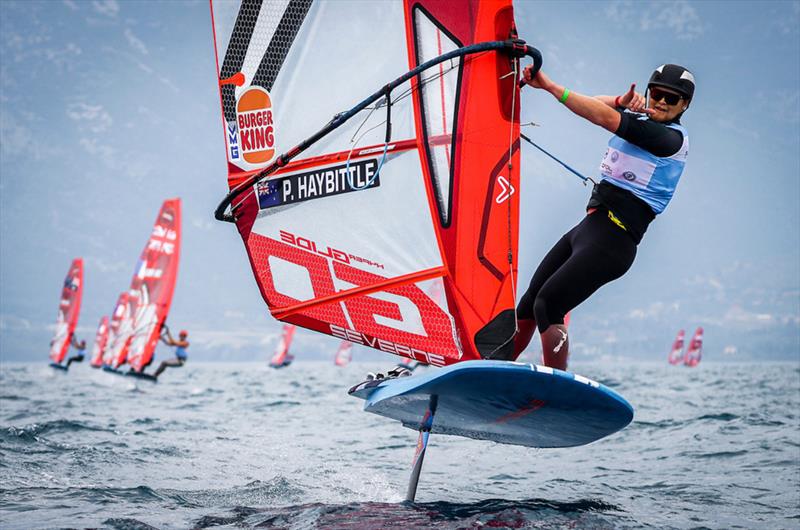 Patrick Haybittle (NZL) - Day 5 - iQFOiL Europeans in Patras, Greece, May 2023 - photo © Sailing Energy