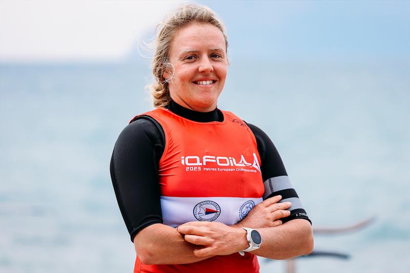 Emma Wilson (GBR) at the iQFOiL Europeans - photo © Sailing Energy / iQFOiL Class