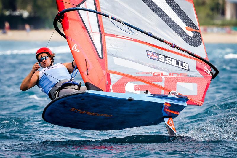 Sam Sills (GBR) at the iQFOiL Europeans - photo © Sailing Energy / iQFOiL Class