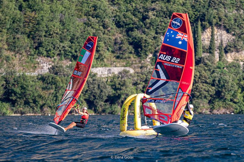 2023 iQFoil Youth & Junior European Championships photo copyright Elena Giolai taken at Circolo Surf Torbole and featuring the iQFoil class