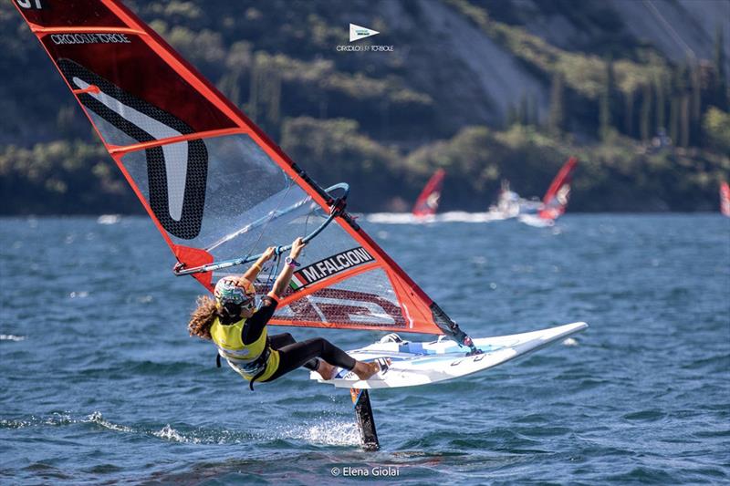 2023 iQFoil Youth & Junior European Championships photo copyright Elena Giolai taken at Circolo Surf Torbole and featuring the iQFoil class