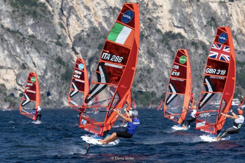 422 athletes from 36 countries took part in the iQFOil European Championship photo copyright Elena Giolai taken at Circolo Surf Torbole and featuring the iQFoil class