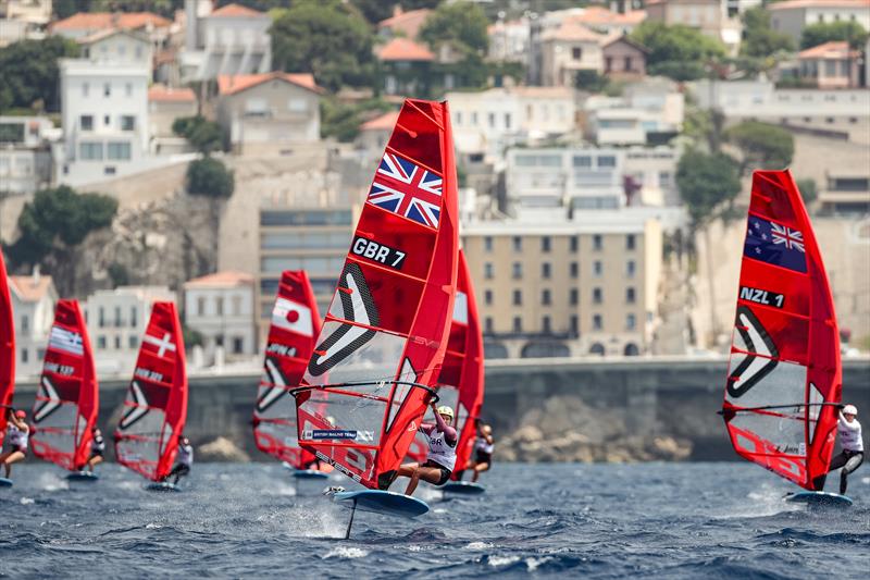 Veerle  ten Have (NZL) - iQFoil- Paris 2024 Olympic Sailing Test Event, Marseille, France - Day 1  - July 11, 2023 - photo © Sander van der Borch / World Sailing